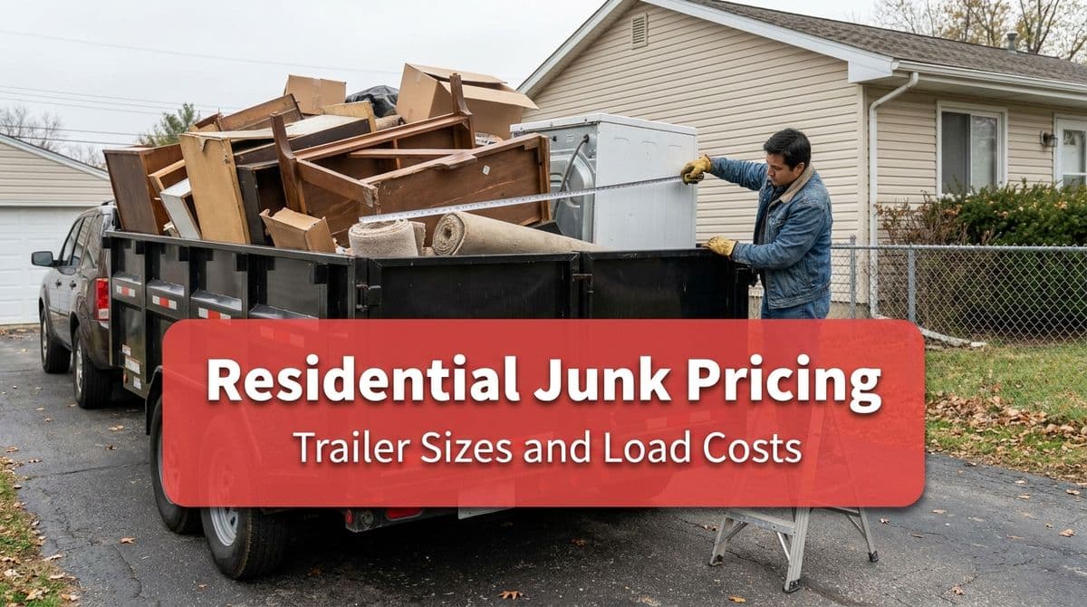 Residential Junk Pricing: Trailer Sizes and Load Costs image
